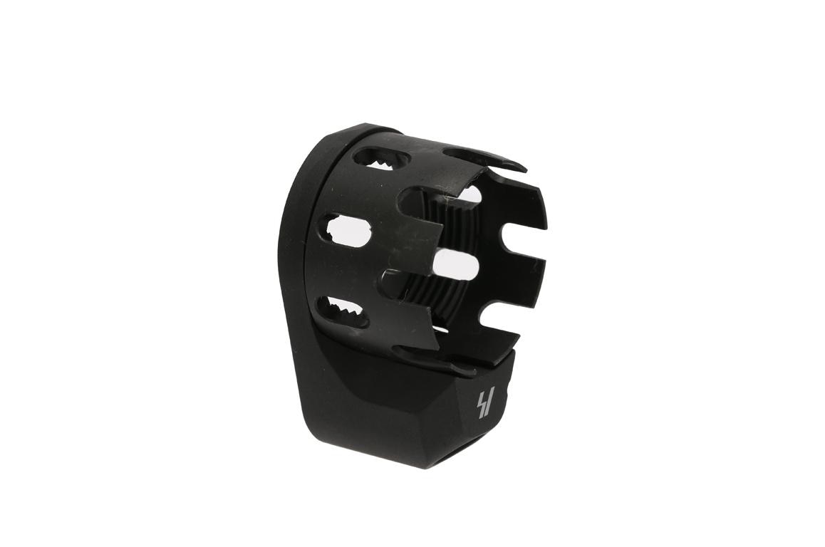 Strike Industries AR Enhanced Castle Nut and Extended End Plate - Black